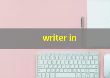 writer in